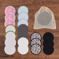 20Piece/Pack Makeup Remover Pads Washable Rounds Cleaning Cotton Reusable Facial Make Up Removal Pads Tool Matching Mesh Bag