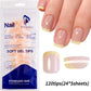 576pcs/Box Colorful Fake Nails Black Red Design Fake Nail Oval Short Square Press On False Nails Mixed Full Cover Nail Tips