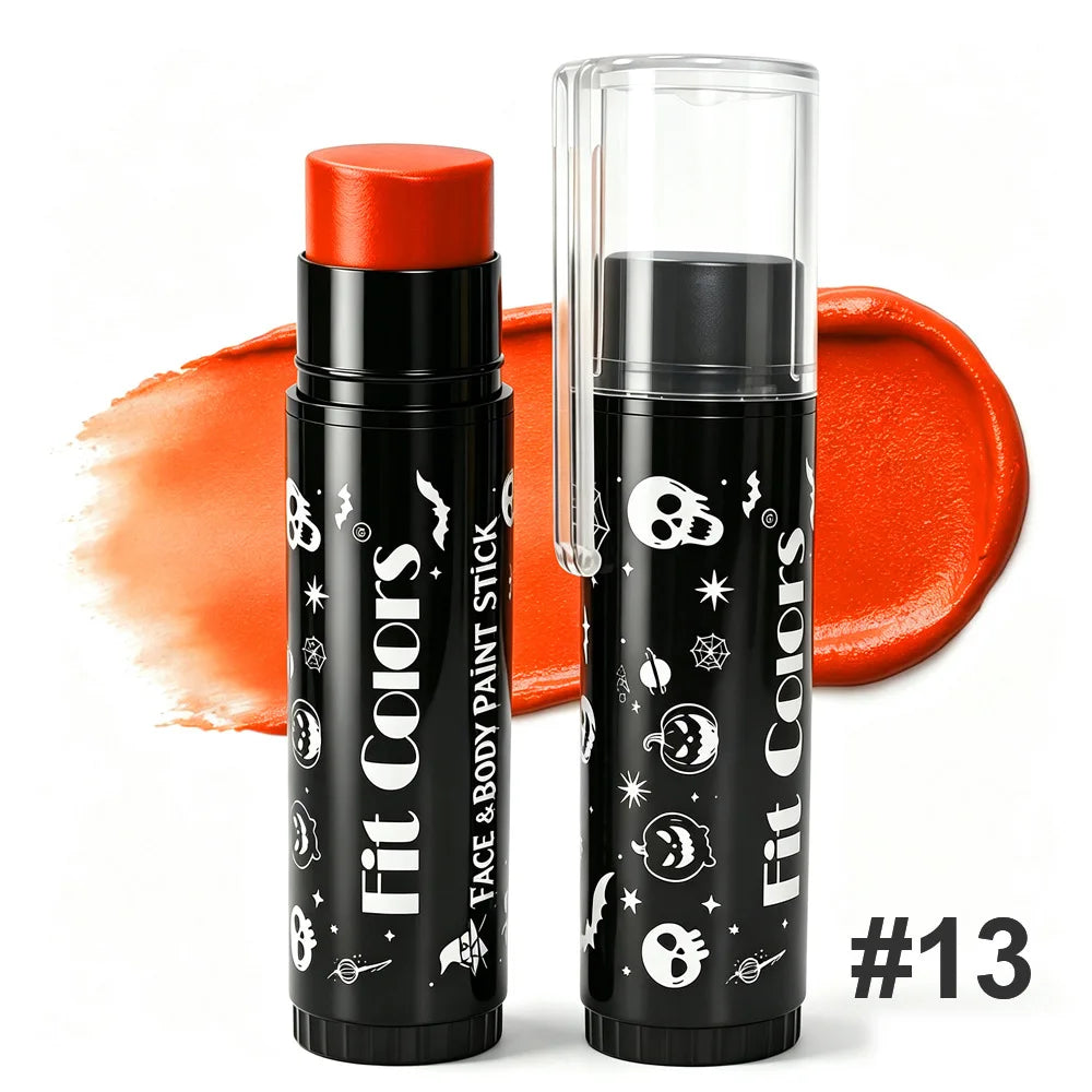 14 Colors Face & Body Paint Stick Halloween Cream Makeup Crayon Highly Pigmented Full Coverage Face Painting for Party Cosplay
