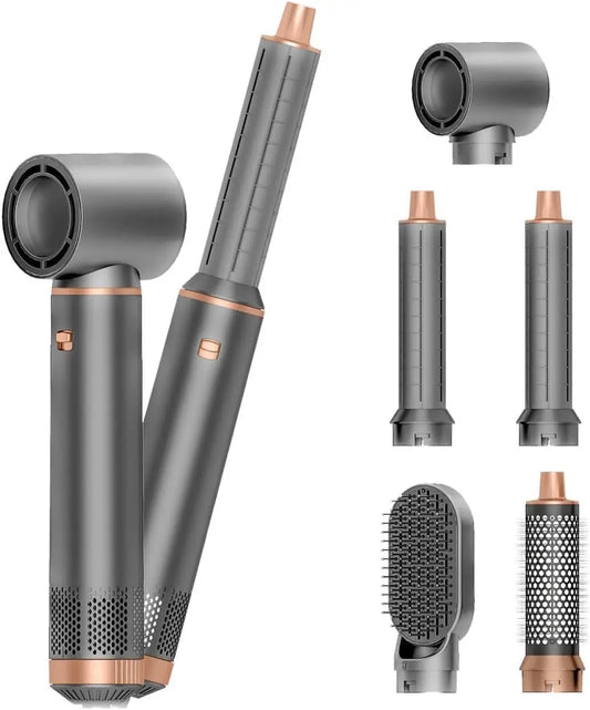 5 in 1 Handle Foldable Hair Dryer Portable Multifunctional Home Hair Dryer Styling Air Culer Wand Hair Straightener Brush Blow