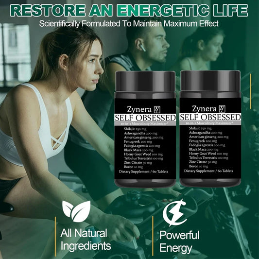 Ashwagandha Maca Tablets for Men Boost Stamina Capsule, Energy, Vitality, Performance Overall Male Health Support