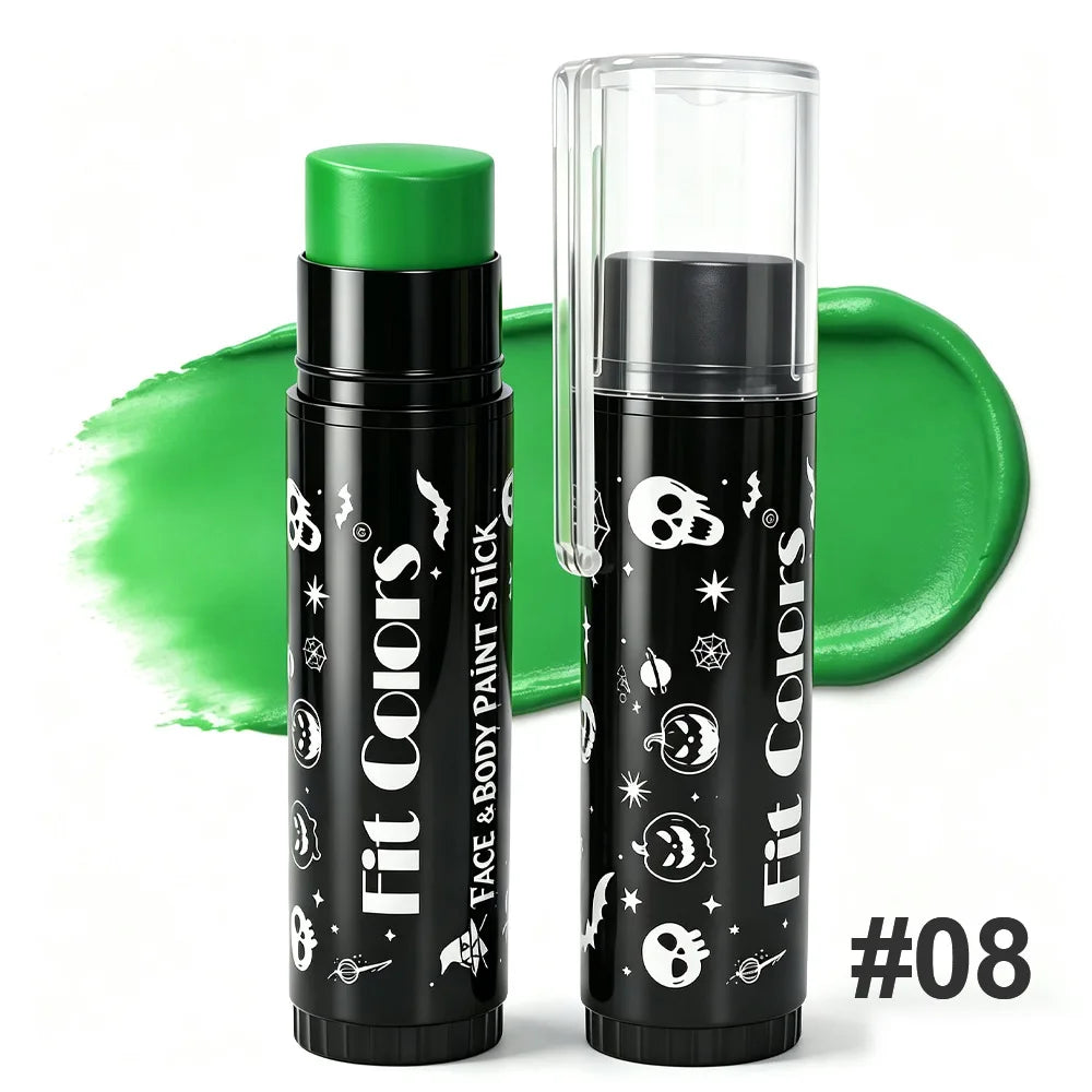 14 Colors Face & Body Paint Stick Halloween Cream Makeup Crayon Highly Pigmented Full Coverage Face Painting for Party Cosplay
