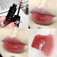 Crystal Punk Red-Brown Glossy Lip Stain Mirror Lip Glaze Sheer Nude Glitter Lip Tint Watery Shine Plumping Makeup Cosmetics