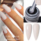 MEET ACROSS 7ml Rubber Base Gel Glitter Nude Pink White 2 In 1 Gel Nail Polish Nail Art Varnish For Nails Winter Autumn Manicure