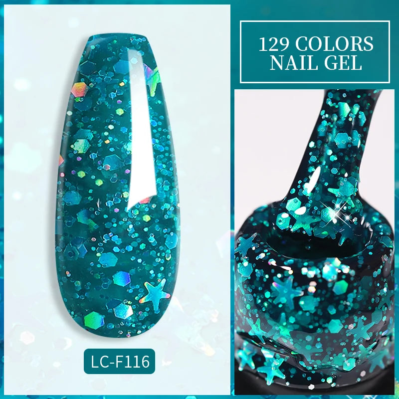 LILYCUTE 7ML Eggshell Gel Nail Polish White Black Material Semi Permanent Autumn Varnish With Any Color Gel Soak Off UV Manicure