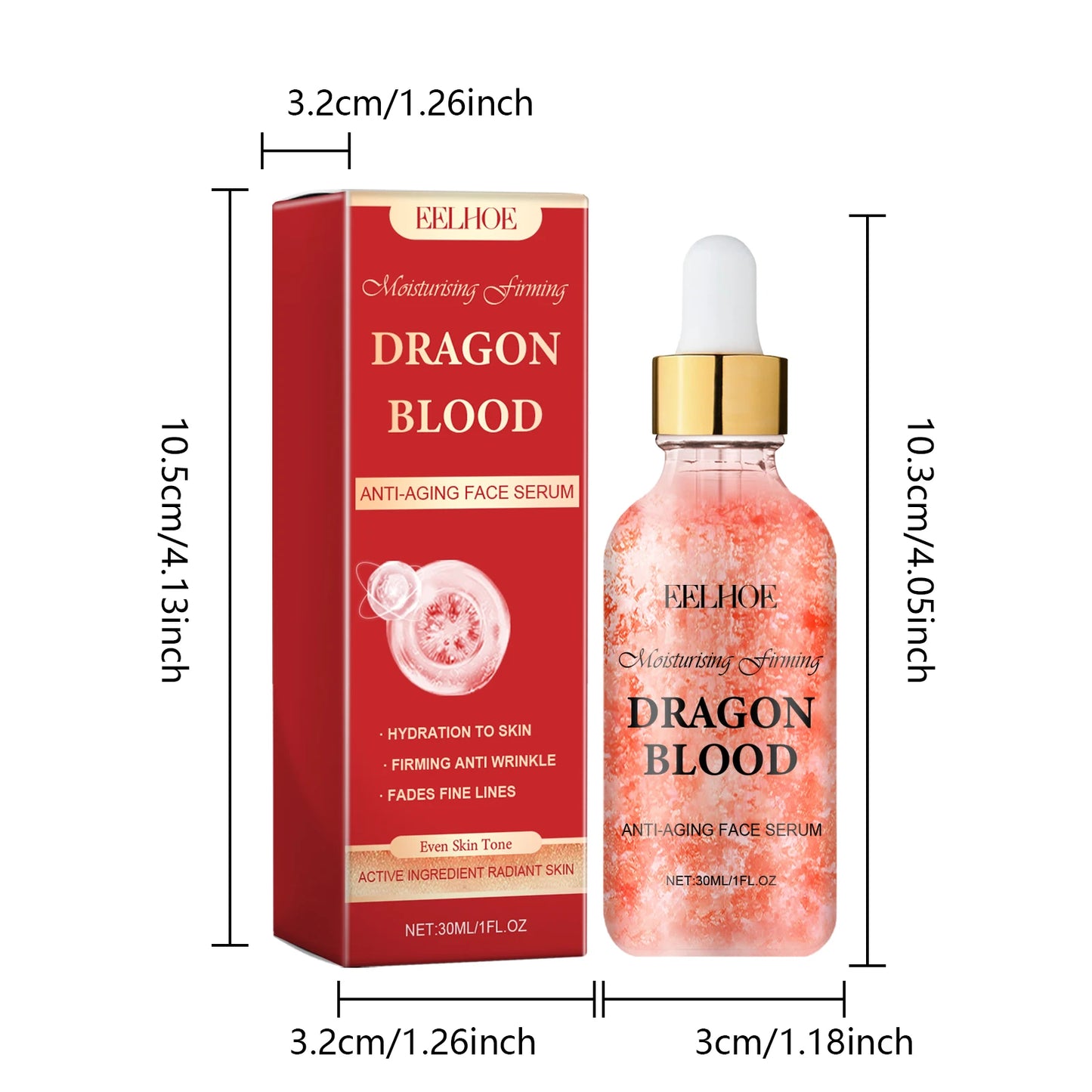 Dragon Blood Facial Serum Fade Fine Lines Lifting Firming Smooth Nourishing Brighten Face Skin Rejuvenation Essence Moisturizing