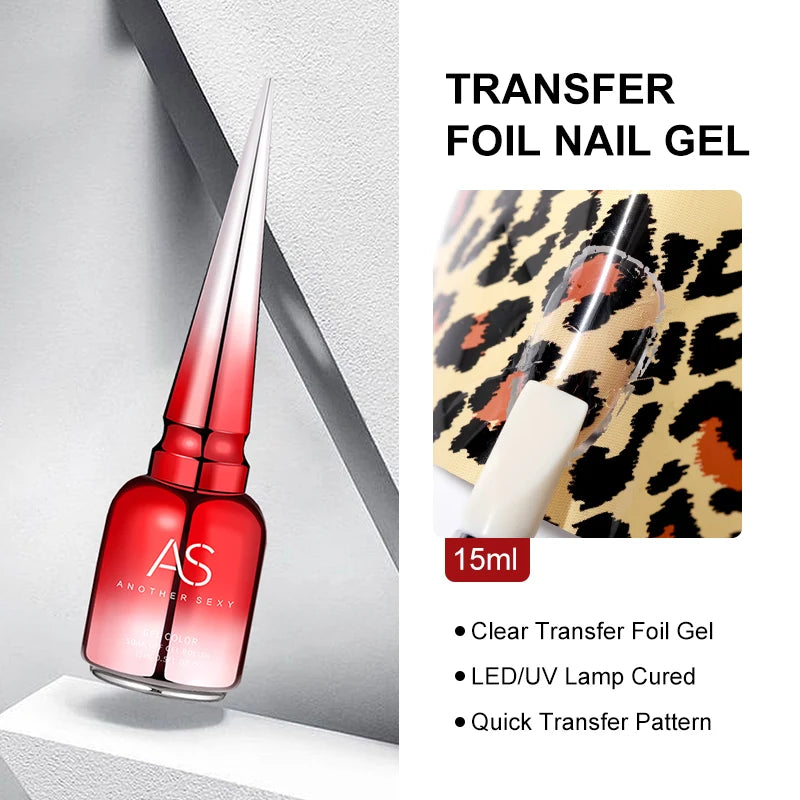 AS Tpo Free Clear Blooming Gel Polish 15ml UV LED Soak Off Nail Art Polish for Spreading Effect Marble Gel Paint Varnish TopBase
