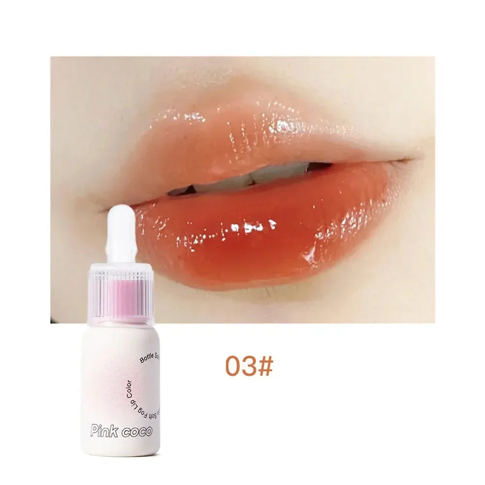 Small Bottle Mirror Lip Glaze Water Light Glass DuDu Lip Gloss Parity Show Ginkgo Frozen Lip Lipstick Lip Makeup Korean Cosmetic