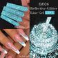 MEET ACROSS 5ml Sliver Metallic Liner Gel Nail Polish Super Bright Mirror Effect Painting Drawing Line Graffiti Stripe Nail Art