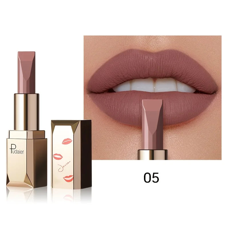 Matte Velvet Lipstick, Waterproof Long Lasting Lip Color, Sweat Resistant Silky Lip Makeup Gift for Women