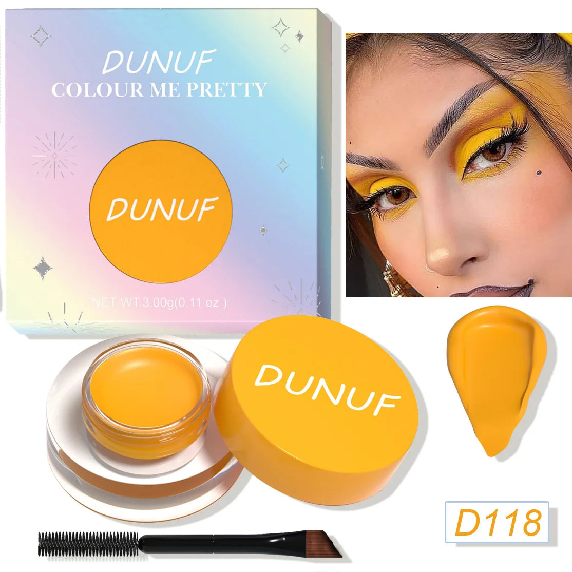 Multipurpose Cream Eyeshadow Eyeliner Waterproof Matte Finish 12 Shades For Professional Makeup Artists And Beginners