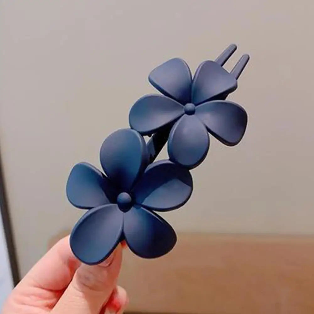 Frosted Flower Hair Clip Claws Matte Hair Claw Clips For Women Girls Thin Thick Curly Hair Girls Kids Hair Accessories Barrettes