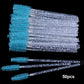 wholesale 50pcs Disposable Eyelash Brushes Crystal Eye lash Mascara Wands Glitter Lash Comb Spoolies Micro Makeup Applicators