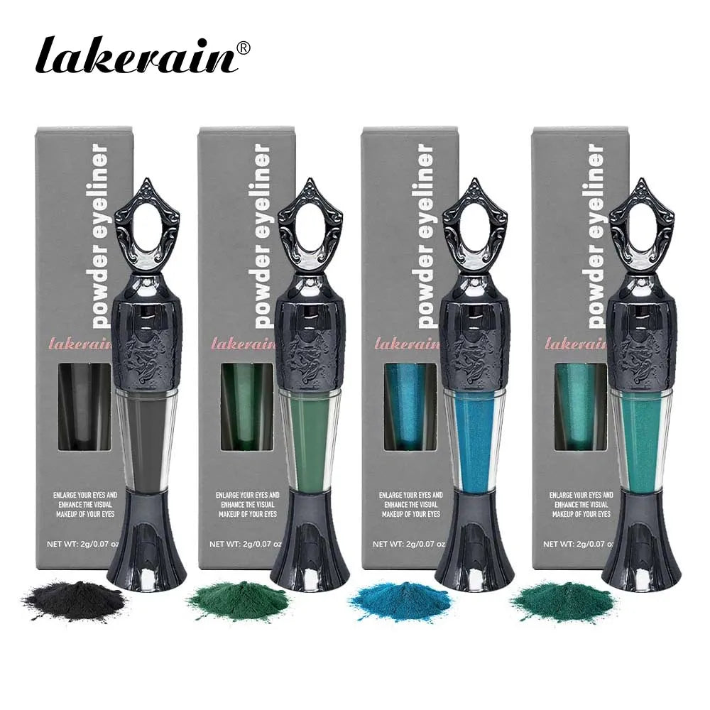 4Colors Etro Bottle Powder Eyeliner Mineral Powder Eye Liner Stick Waterproof Long Lasting Black Kohl Eyeshadow No Smudge Makeup