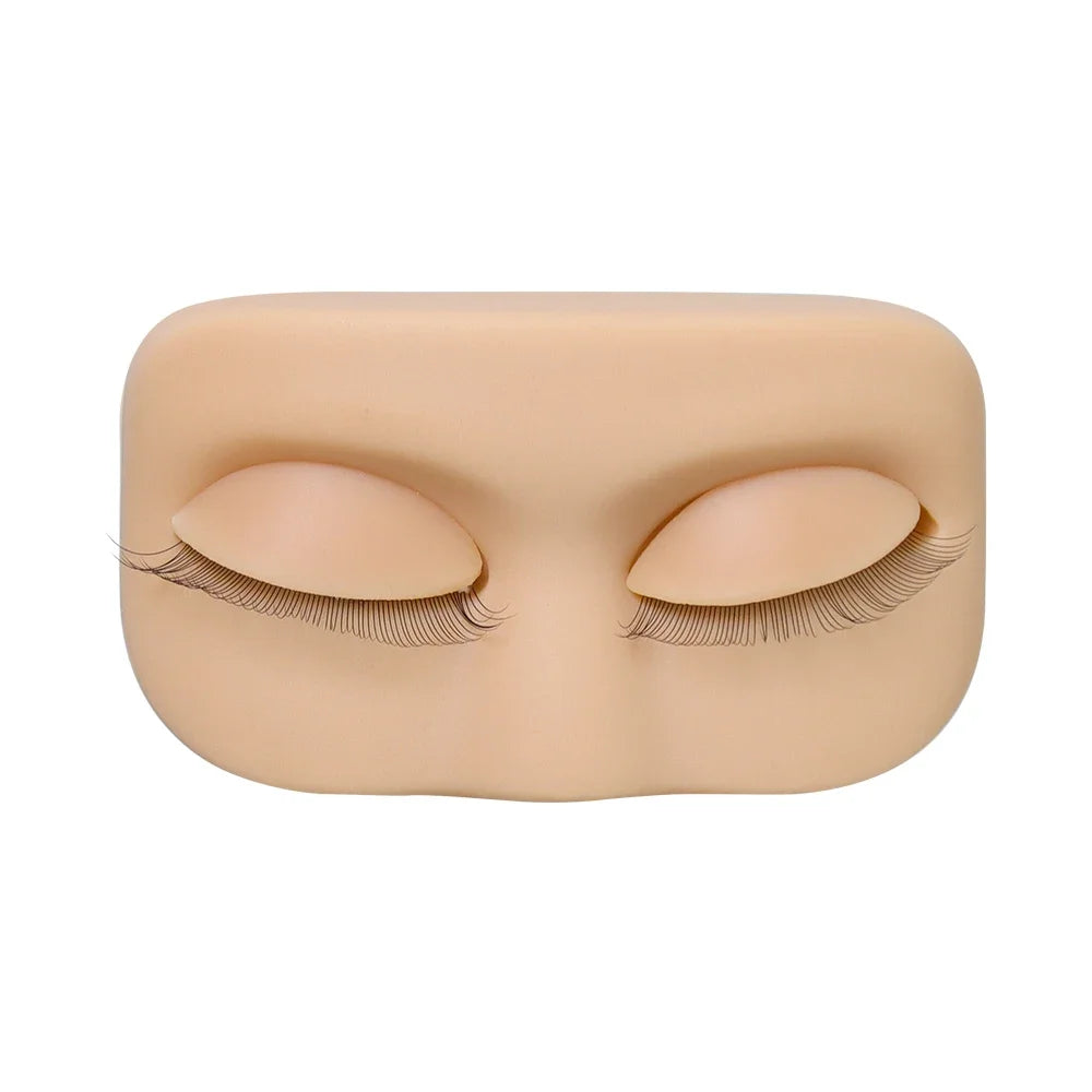 wholesale Mini Lash Flat Model Head Practice Eyelash Extension Training Head With Removable Replacement Eyelids Mannequin Head