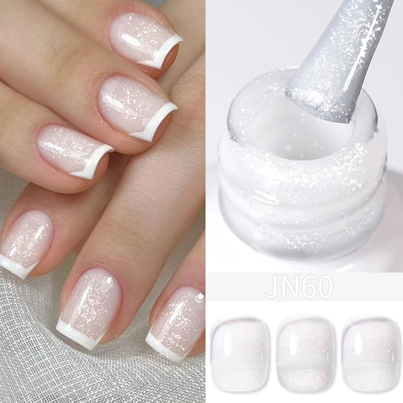 BORN PRETTY 10ml Blood Red Jelly Gel Nail Polish Halloween Nails Art Gel Polish Sheer Translucent Nail Gel for Winter Manicure