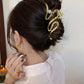Metal Hair Clip Fashion Barrettes Korean Geometric Black Bow knot Hair Claw for Women Thick Thin Accessories Bath Crab Clamp