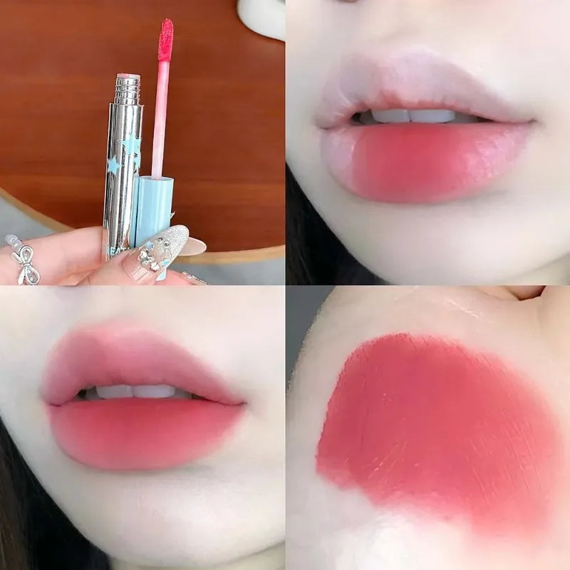 Soft Mist Matte Lip Gloss Punk Green Lip Glaze Mousse Velvet Lip Mud Long-lasting Non-drying Lipstick Halloween Makeup Cosmetics