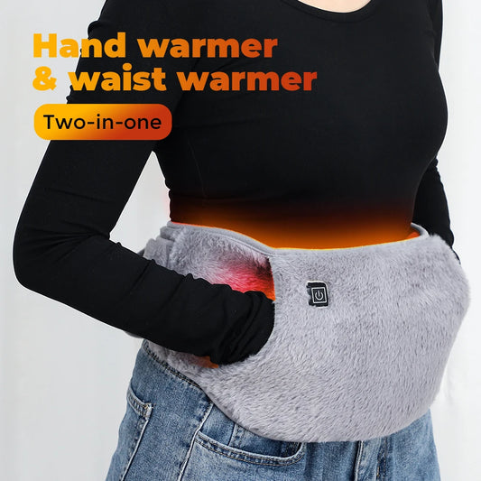 USB Charging Uterus Warming Belt Electric Heating Pad For Women Period Care Hot Compress Abdominal Massager Waist Warmer Belt