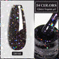 7ml Sparkling Glass Bead Cat Magnetic Gel Nail Polish Flash Black Spar Red Color Semi Permanent Soak Off UV Summer Gel Varnish