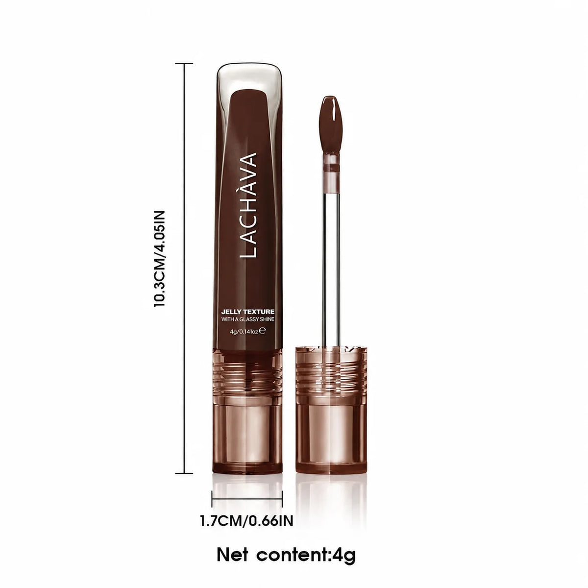 2 Pack Halloween Jelly Spellbinding Moody Brown Lip Gloss Set, Glassy Shine Brown Lip Glaze, Non-sticky Long Lasting