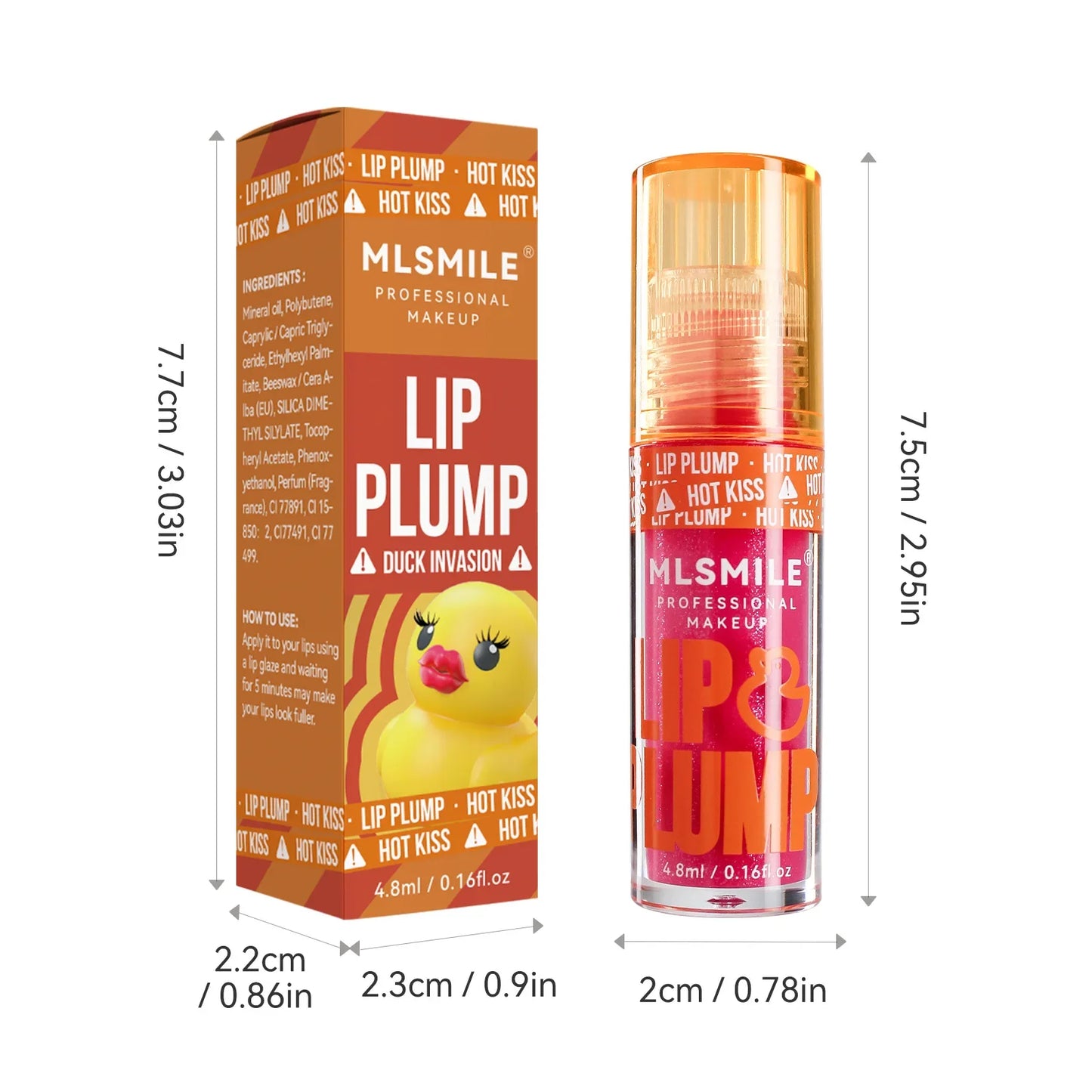 Duck Lip Plump Lip Oil Moisturizing Lip Gloss Mirror Water nature long-lasting  Gloss Gloss Pearl Lip Glaze Set