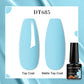 MEET ACROSS 7ml Porcelain White Cat Eye Gel Polish Holographic Glitter Magnetic Galactic Effect Gel Nail Polish Soak Off UV Gel