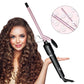 Hatteker 9mm Curling Wand Ceramic Barrel Pro Hair Curler with Constant Temperature Tourmaline Ceramic Iron Beauty Salon