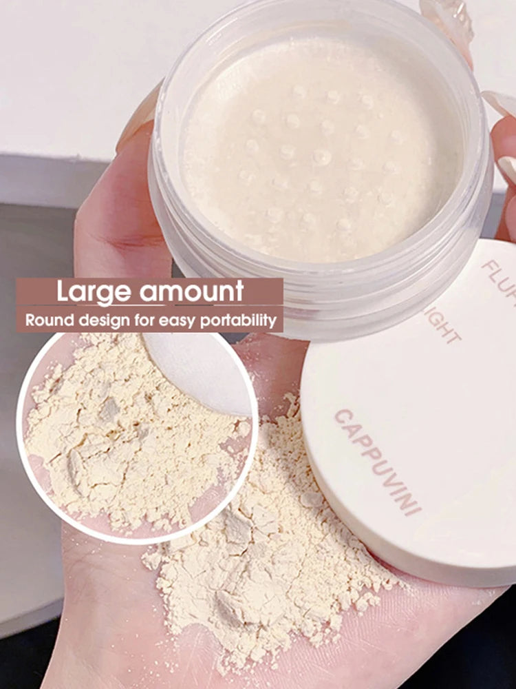 Cappuvini Velvet Mist Set Makeup Powder Fine and Non sticking Powder Mist Face Matte Holding Makeup Clear Honey Powder
