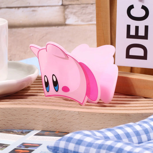 Adorable Pink Animal - Shaped Hair Claw Clip: A Charming Accessory. This claw clip features a cute design with big ears