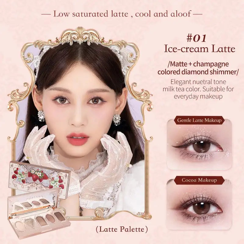 Moonlight Mermaid Gemstone Eyeshadow Palette Highly Pigmented Matte Shimmer Swan Ballet Eye shadow Collection