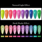 MEET ACROSS 7ml Reflective Glitter Gel Nail Polish Pink Green Purple Sparkling Soak Off UV Gel Polish for Manicure DIY Nail Art