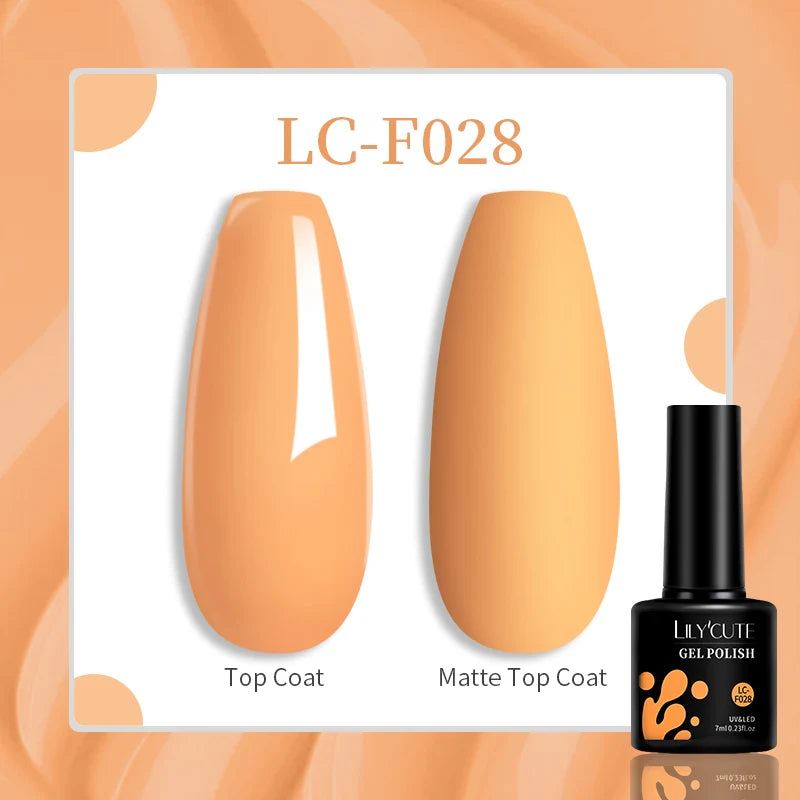 LILYCUTE 7ML Eggshell Gel Nail Polish White Black Material Semi Permanent Autumn Varnish With Any Color Gel Soak Off UV Manicure