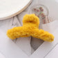 Fluffy Plush Faux Fur Big Crab Hair Claw Clips Women Girls Winter Ponytail Holder Hair Barrettes Clamps Hair Accessories Cheap
