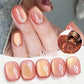 MEET ACROSS Guava & Grape Color Cat Magnetic Gel Green Glass Bead Cat Eye Gel Soak Off UV Gel Nail Art Varnish Salon Home DIY