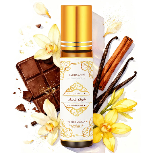 10ml Choco Vanilla Roller Essential Oil Perfume Oil Skincare Nail care Eid al-Fitr Body massage Long Lasting Scent