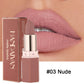 HANDAIYAN Moisturizing Long-Lasting Matte Lipstick 6-Color Set – Elegant Nude Shades, Show Your Temperament, Cosmetic Lipsticks