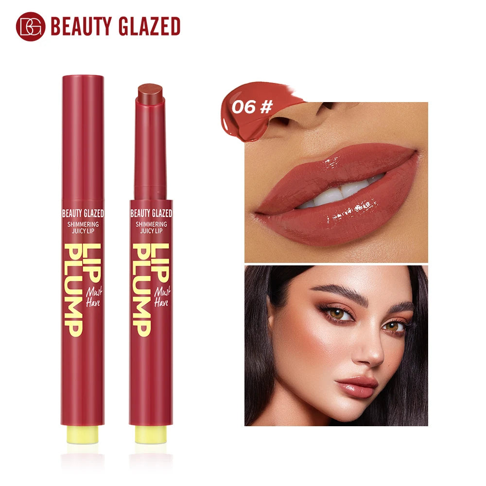 Beauty Glazed 12-Color Shimmering Juicy Lipstick Set – Moisturizing, Nourishing, Plumping Lip Makeup for Women – Perfect Gift for Girls