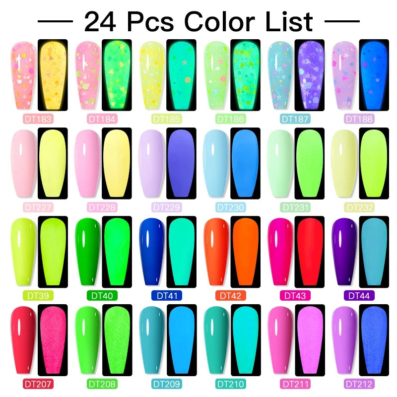 140/160pcs Colorful Gel Nail Polish Set Nail  Art Semi-permanent Varnish Soak Off Uv LED Gel Professional Manicure Set Nails Kit