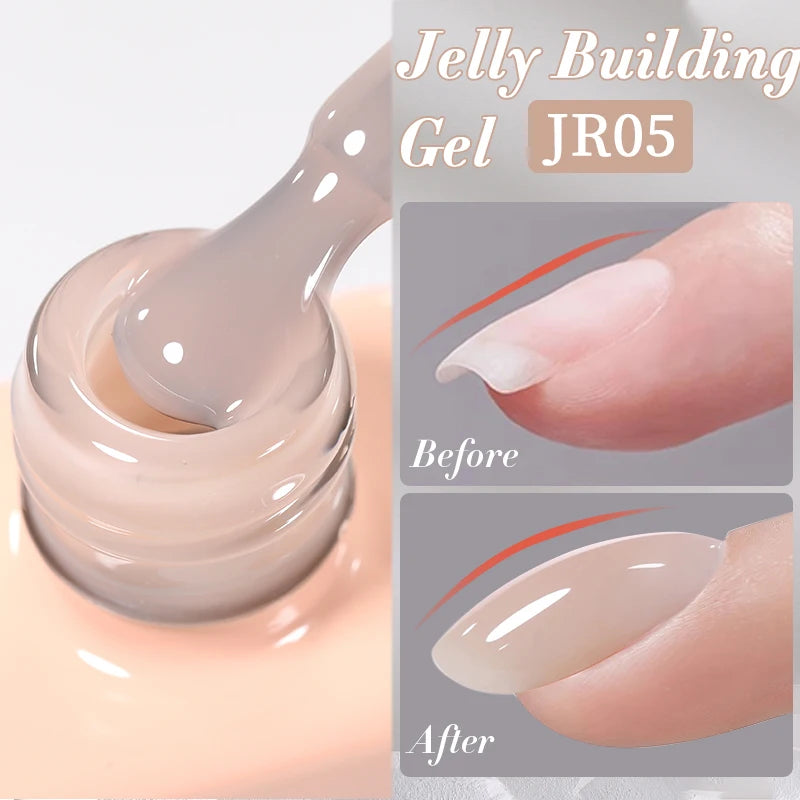 UR SUGAR 7ml Nude Crystal Rubber Base Gel Natural Color Semi Permanent Soak off UV LED Gel Nail Art Varnish