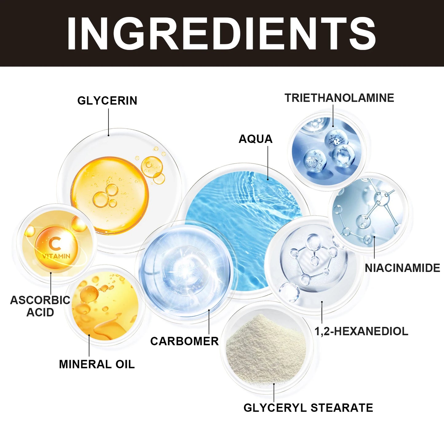 HOYGI Deep Vitamin C Face Cream Moisturizer Wrinkles Skin Radiance Glow Hydration Lightweight Skin Care Anti Aging Brightening