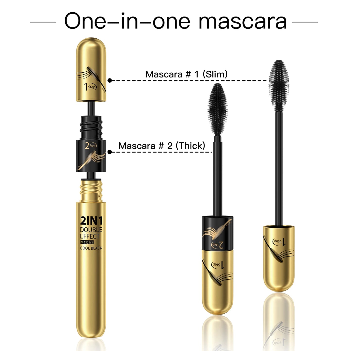 4D Silk Fiber Lash Mascara Waterproof Rimel 3d Mascara For Eyelash Extension Black Thick Lengthening Eye Lashes Korean Cosmetics