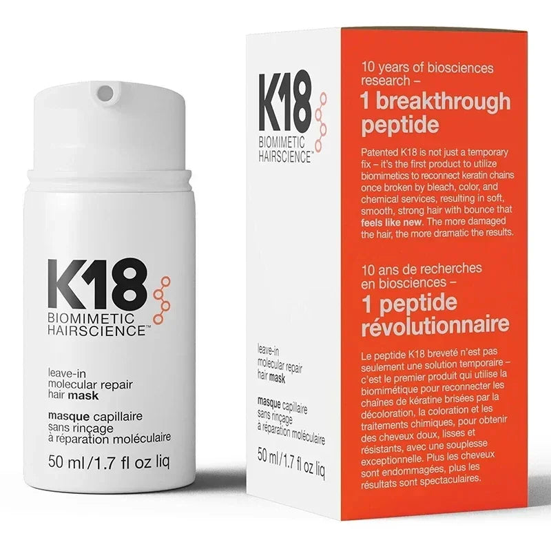 Original 150ML K18 Leave-In Repair Hair Mask Treatment Regenerative Repair Dry Chemically Damaged Hair 4 Minutes Fast Moisturize