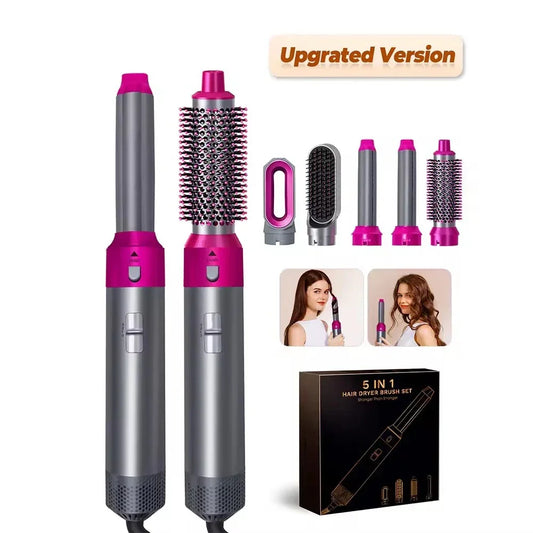 New Hair Dryer Multi Hair Styler 5 in1 Curling Iron Hair Straightener With Hair Brush Hairdryer For Hair Dryer Hair Multi Styler