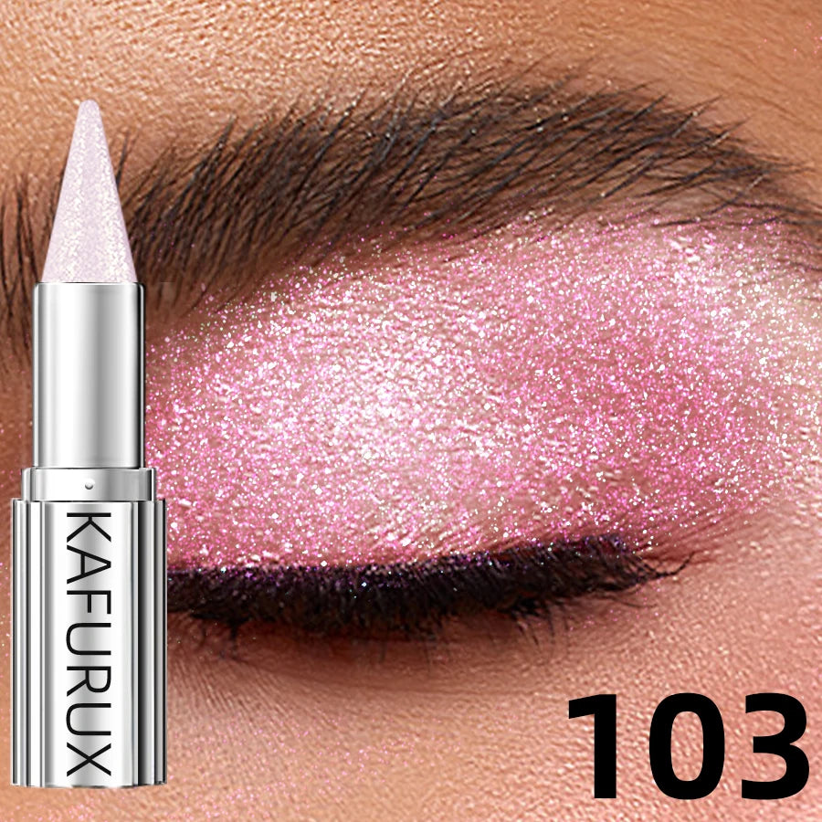 12 Colors Metallic White Black Purple Eyeshadow Pencil Glitter 1pc  Liner Pen Highligter Long Lasting Blue Cream Eye Shadow