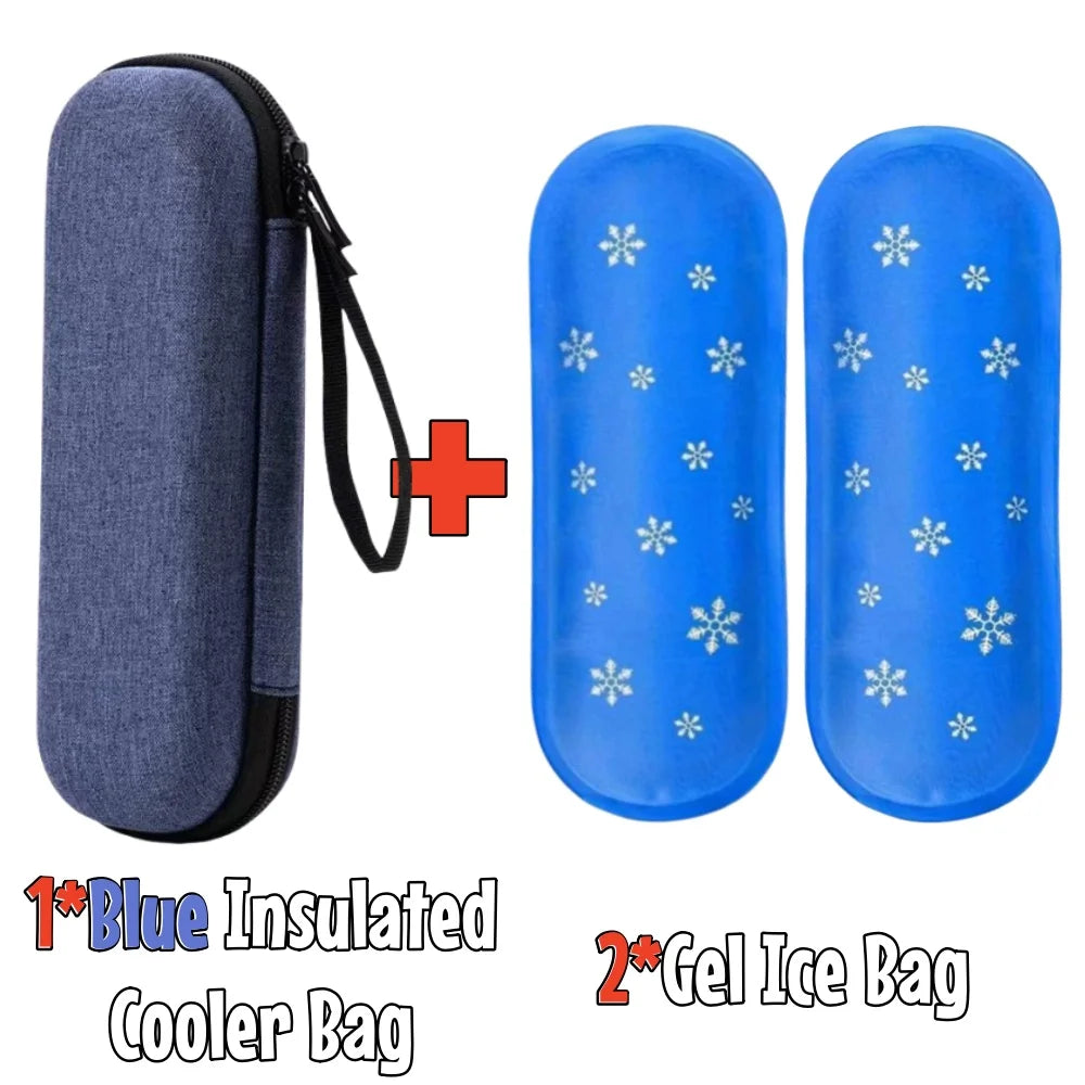 1/6pcs Insulin Gel Ice Bag Reusable Cooling Bag Refrigerated Ice Strip Cold Insulation Ice Pack for Pain Relief Medicine Storage