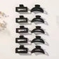 5 Pcs Small Flower Hair Claw Clips for Women Girls,Matte Rectange Jaw Clips,Semicircle Barrettes for Thin Hair