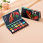 Butterfly 18 Color Eyeshadow Palette, Natural Matte Shimmer Metallic Satin Finish Eyeshadow, Charming Nude Makeup  Tray