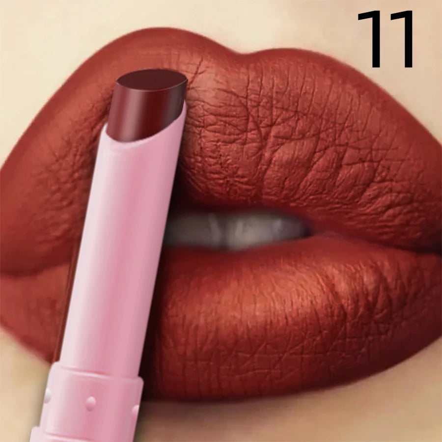 15 Color Cigarette Velvet Matte Waterproof Lipstick Long-lasting Lip Gloss Lip Makeup  Red Brown Pink Lip Liner Pen  Lip Tint