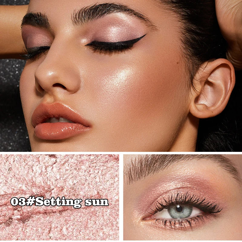 Multi color eye shadow stick, waterproof and sweat proof, shiny eye shadow stick, create bold eye makeup